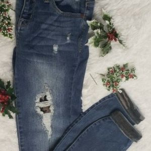 Judy Blue Camo Patch Skinny jeans